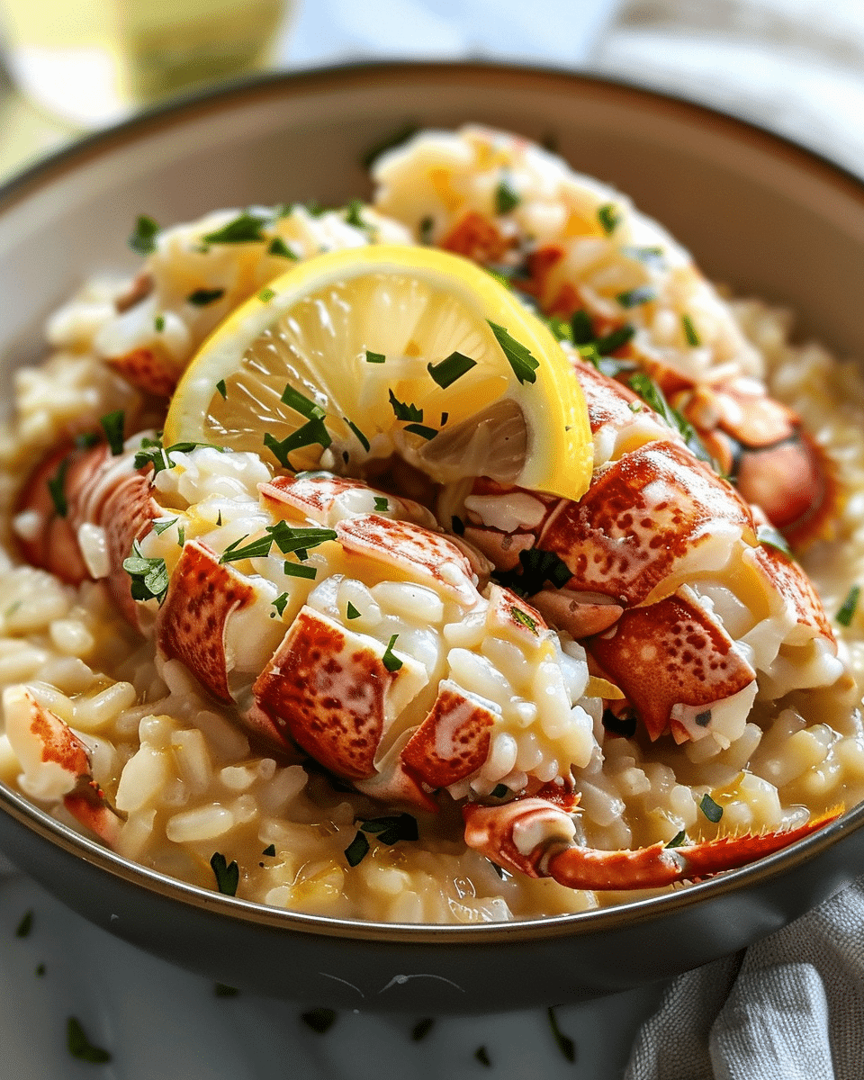 Lemon Butter Lobster Risotto