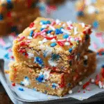 Patriotic Funfetti Blondies: A Colorful and Delicious Dessert