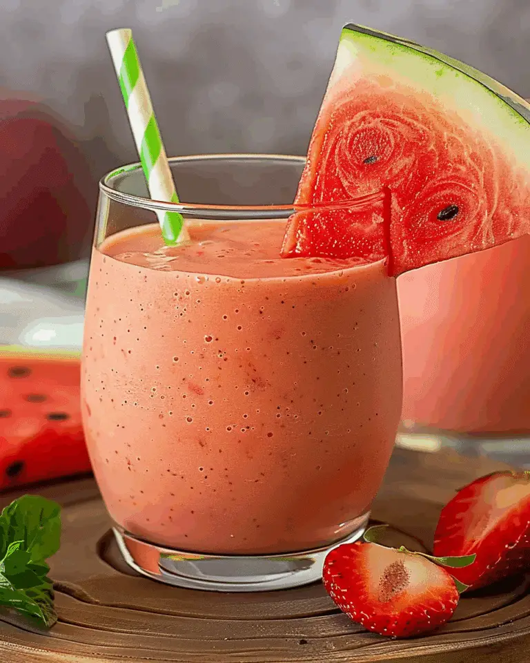 Peachy Watermelon Smoothie Surprise: A Refreshing Summer Treat