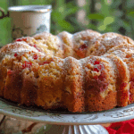 Rhubarb Sour Cream Coffee Cake