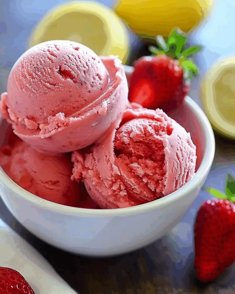 Strawberry Sorbet Lemon Sugar: A Refreshing, Naturally Sweet Delight