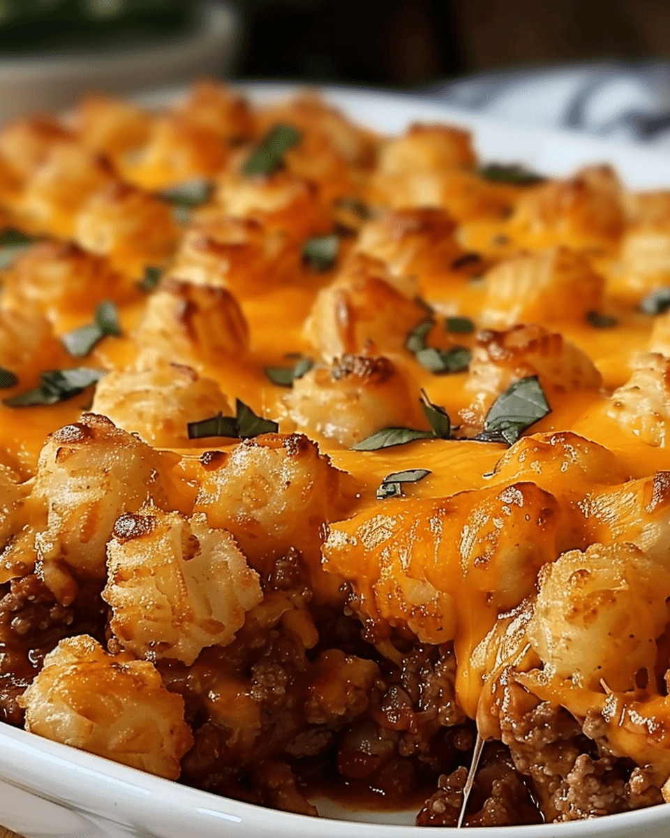 Tater Tot Casserole with Ground Beef: Quick & Easy Recipe