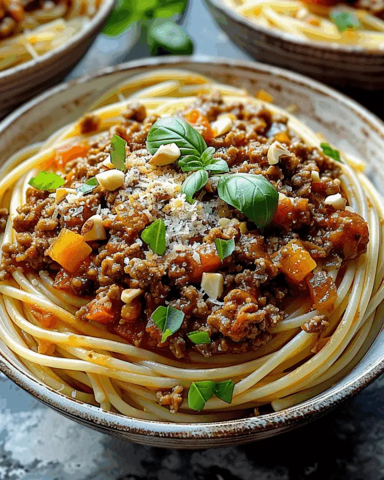 Walnut Bolognese: A Rich, Flavorful Twist on a Classic