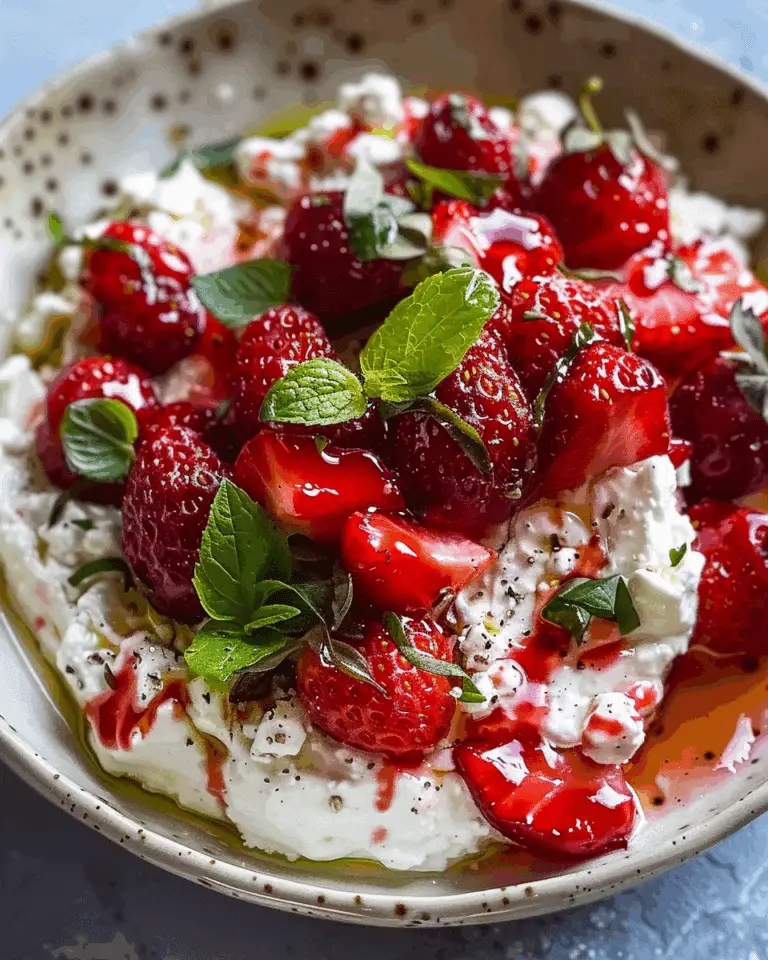 Whipped Feta with Roasted Strawberries: A Deliciously Simple Gourmet Appetizer