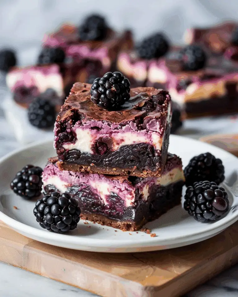 Blackberry Cream Cheese Brownies Recipe