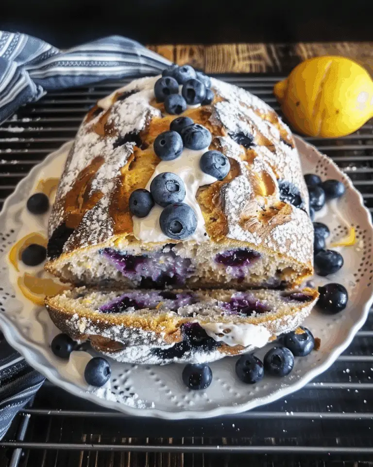 Blueberry Lemon Cream Cheese Sourdough Bread
