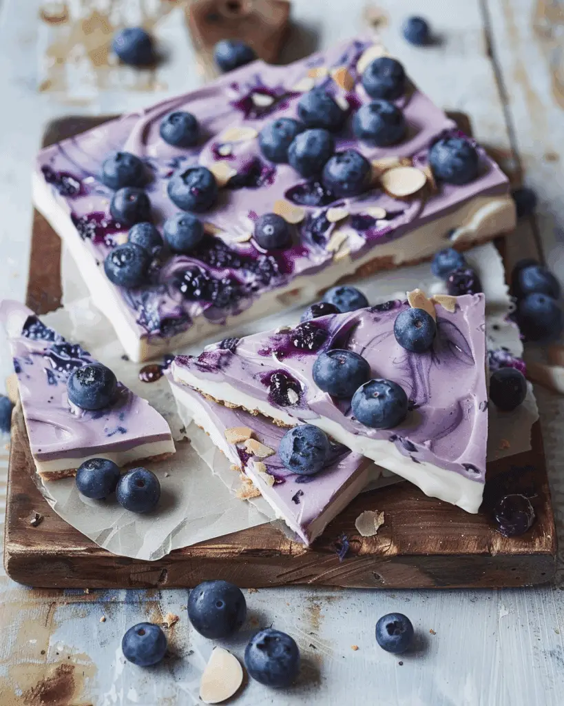 Blueberry Yogurt Bark: A Healthy & Refreshing Snack