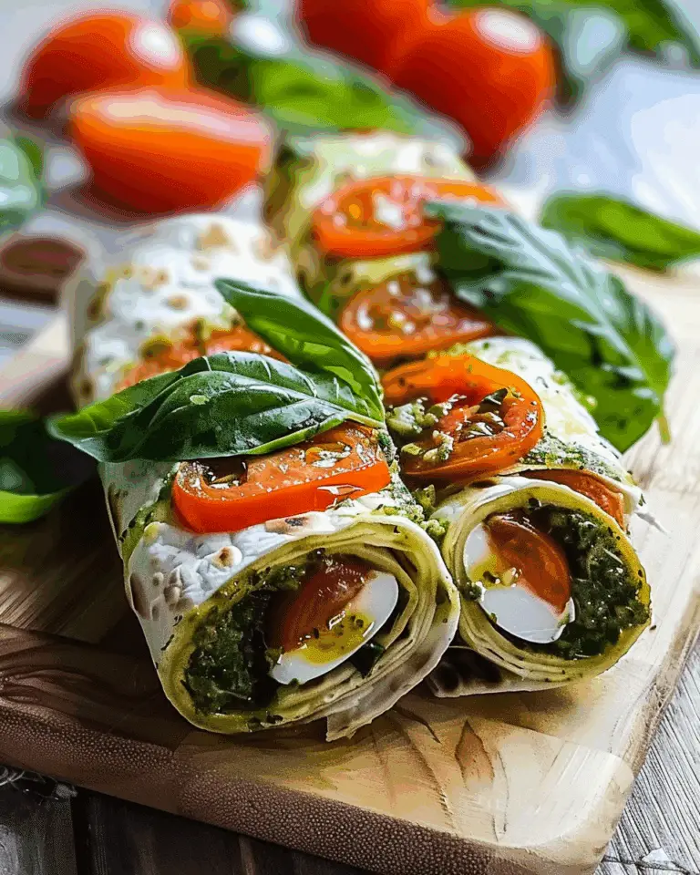 Caprese Basil Pesto Wrap: An Incredible Ultimate Recipe