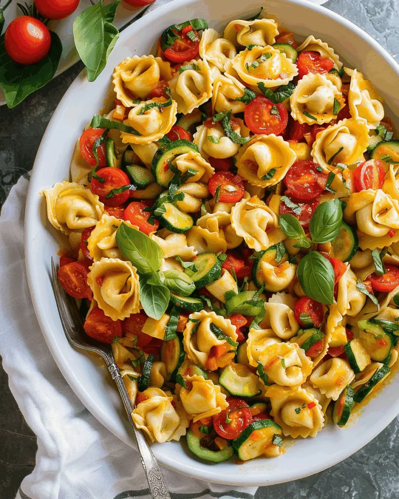Cheese Tortellini with Summer Veggies: A Fresh and Flavorful Summer Dish