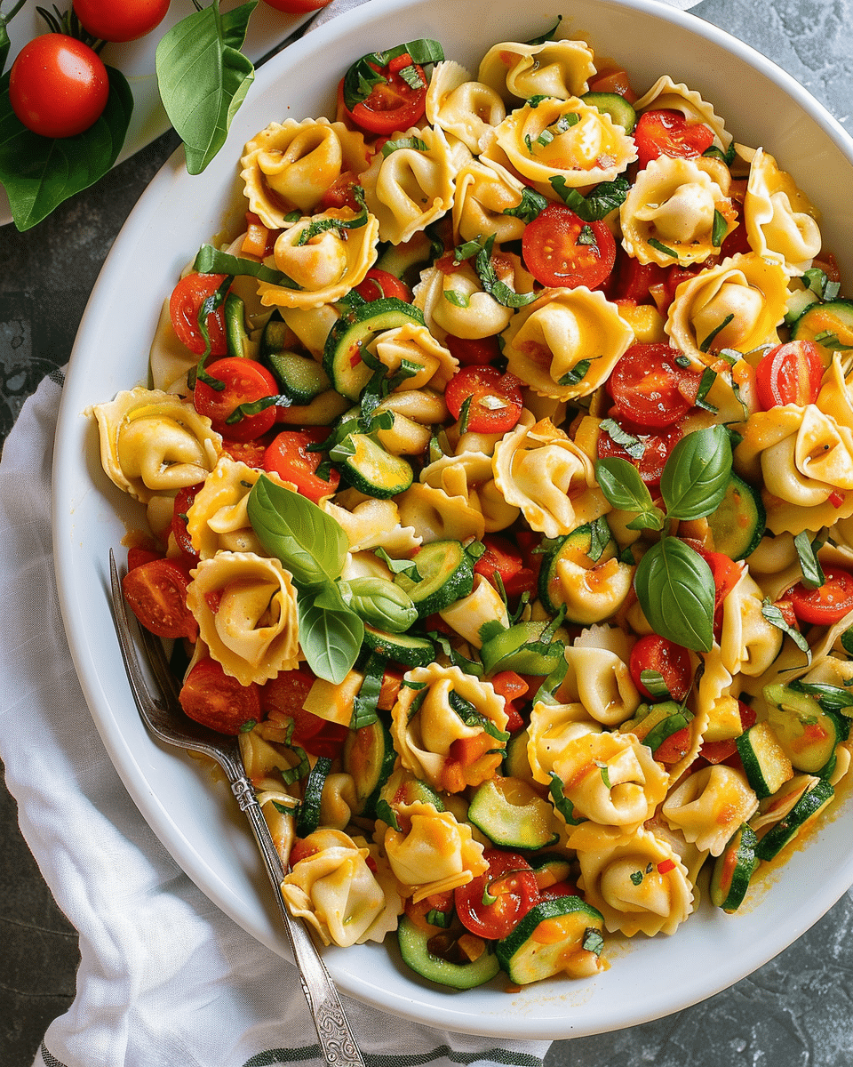 Cheese Tortellini with Summer Veggies: A Fresh and Flavorful Summer Dish