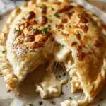 Chicken Alfredo Air Fryer Calzones