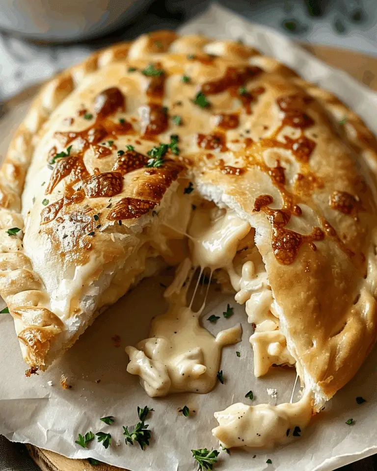 Chicken Alfredo Air Fryer Calzones