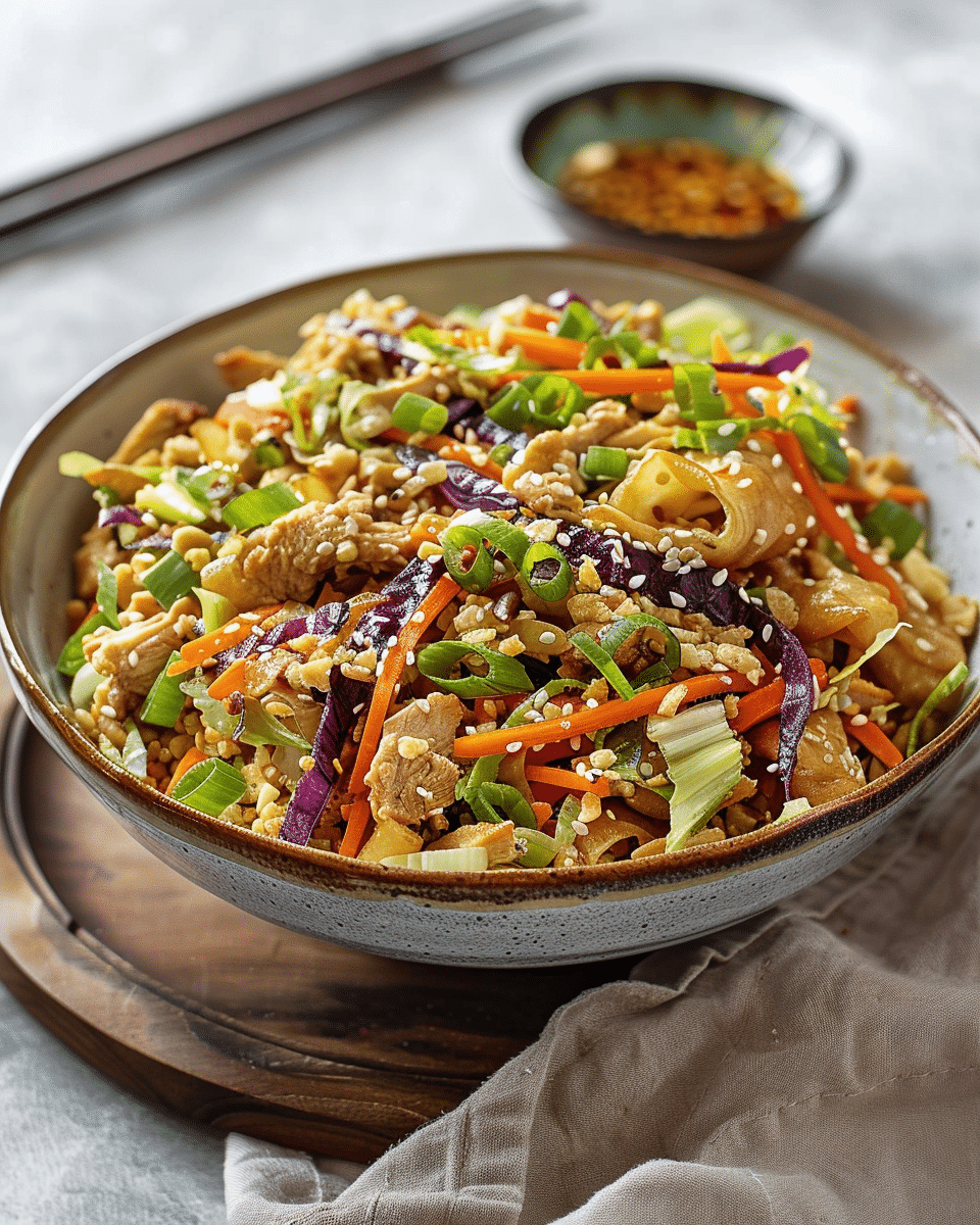 Chicken Egg Roll in a Bowl