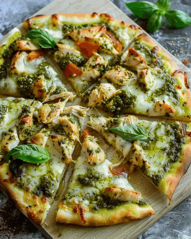 Chicken Pesto Pizza