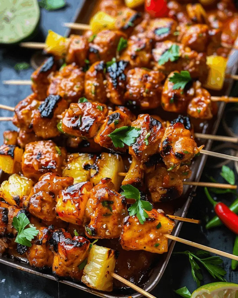 Chipotle Pineapple Bang Bang Chicken Skewers: An Amazing Ultimate Recipe