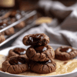 Chocolate Ganache Thumbprint Cookies