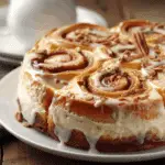Cinnamon Roll Honeybun Cheesecake