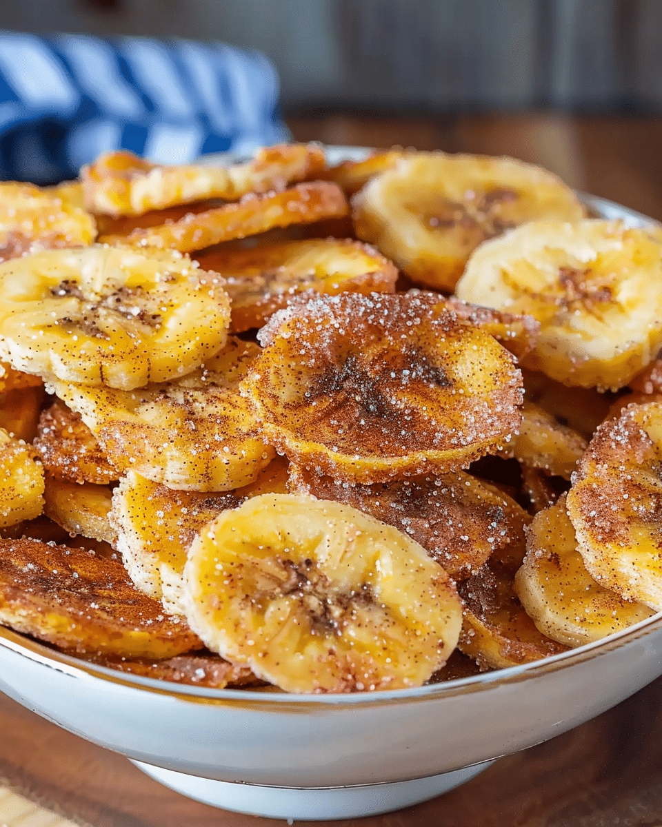Cinnamon-Sugar Air Fryer Banana Chips: Sweet Snack