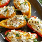 Everything Bagel Cream Cheese Stuffed Peppers Recipe