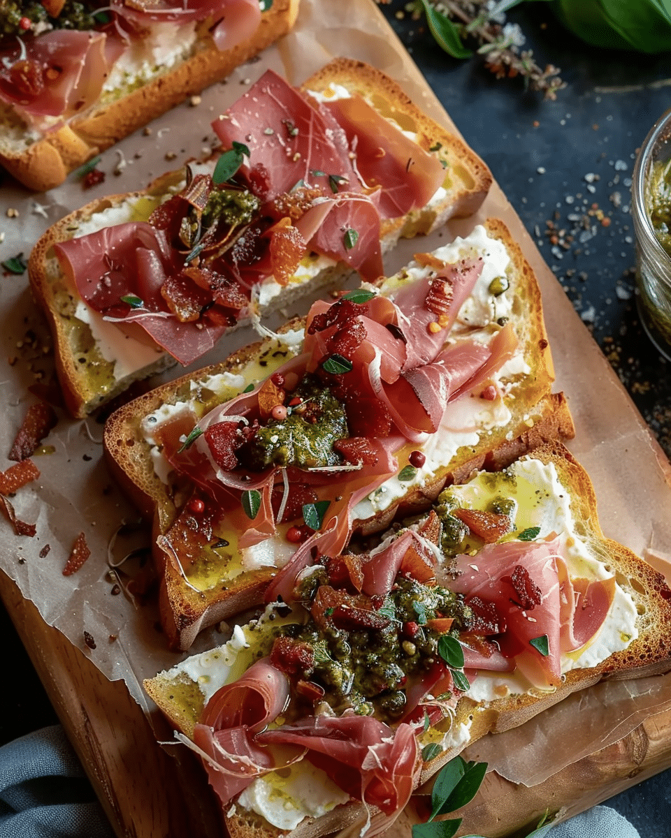 Coppa Focaccia Toast with Zhug