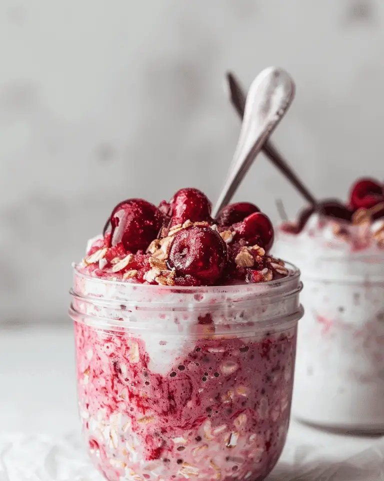 Copycat Cherry Pie Overnight Oats Recipe