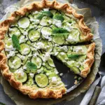 Courgette, Feta, and Mint Tart