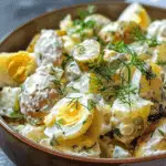 Creamy Potato Salad with Eggs & Pickles