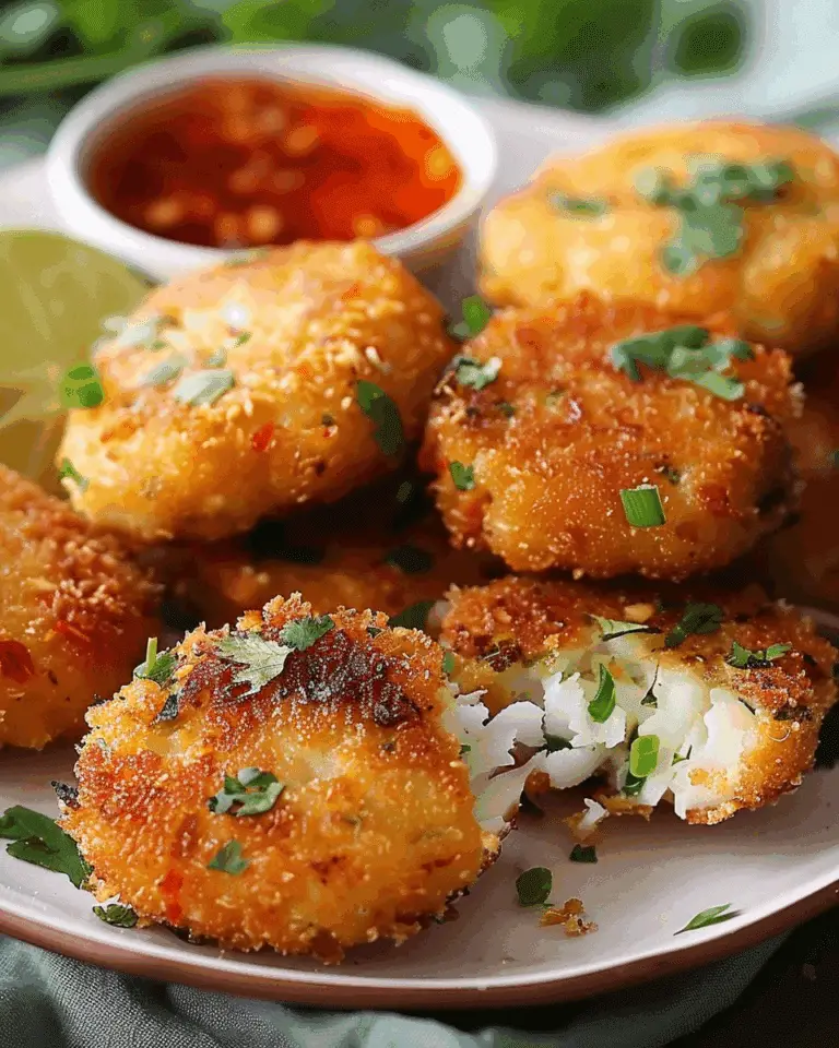 Crispy Fish Cakes with Sweet Chili Sauce