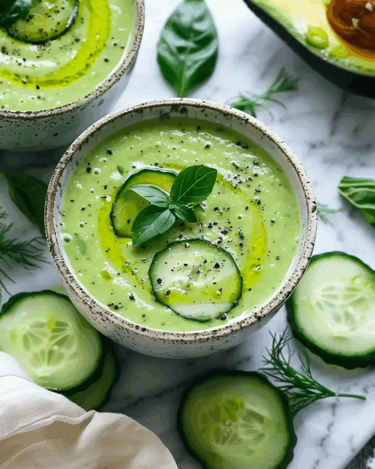 Cucumber Avocado Gazpacho