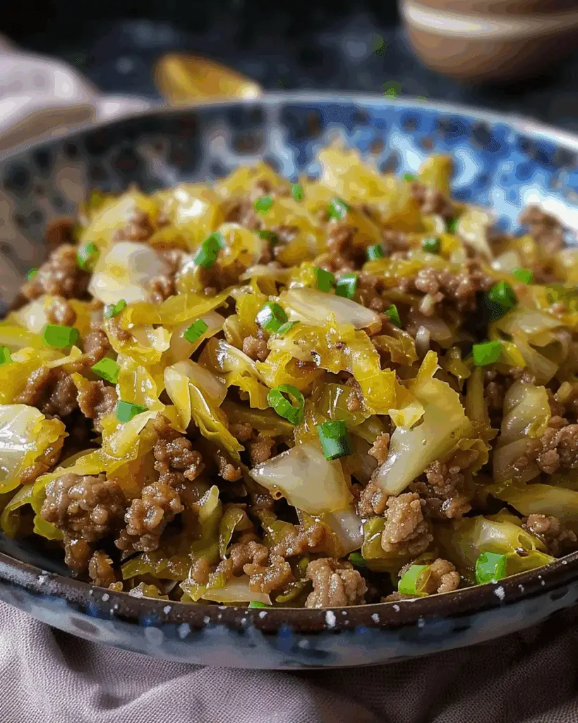Delicious Ground Beef Cabbage Stir Fry – A Quick and Flavorful Dinner