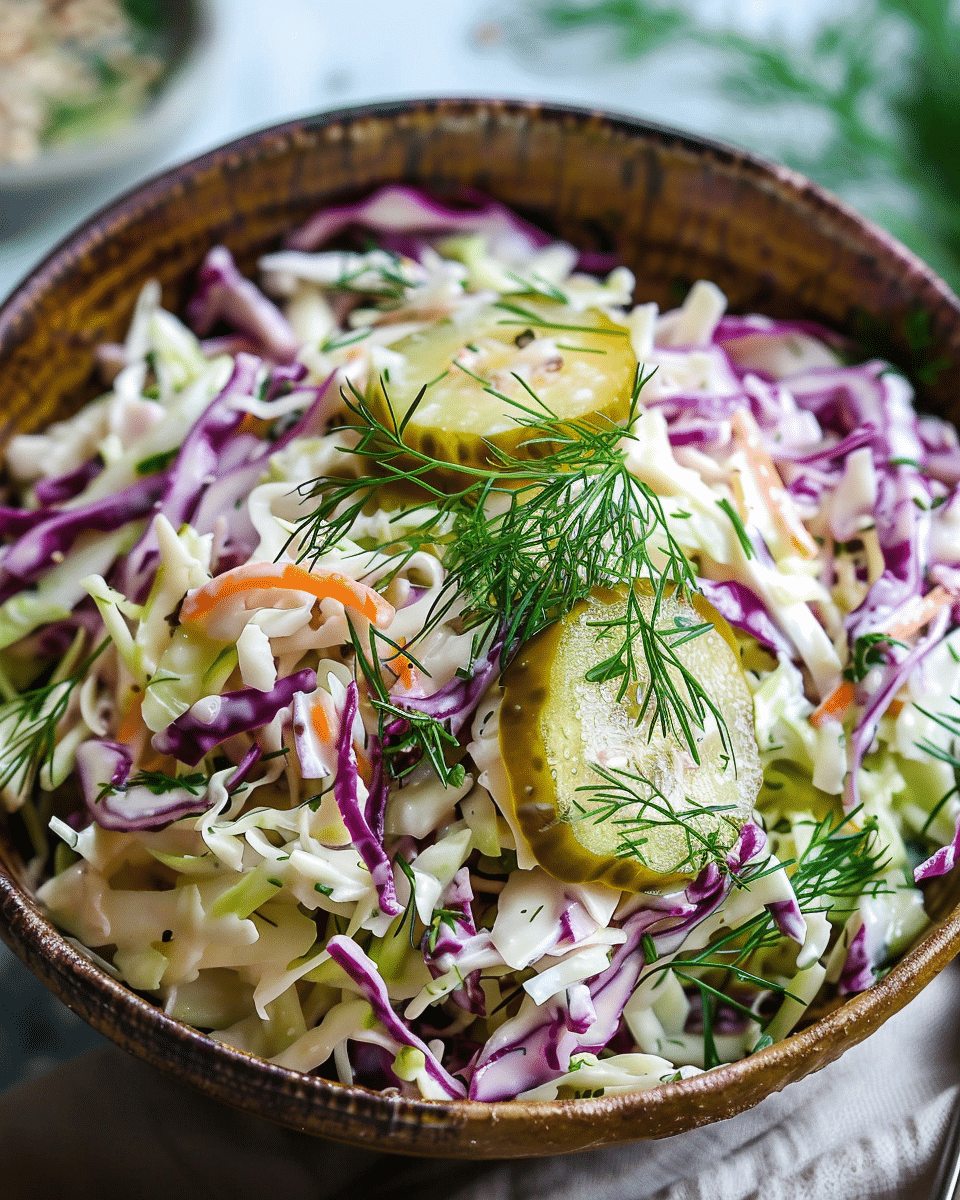 Dill Pickle Coleslaw