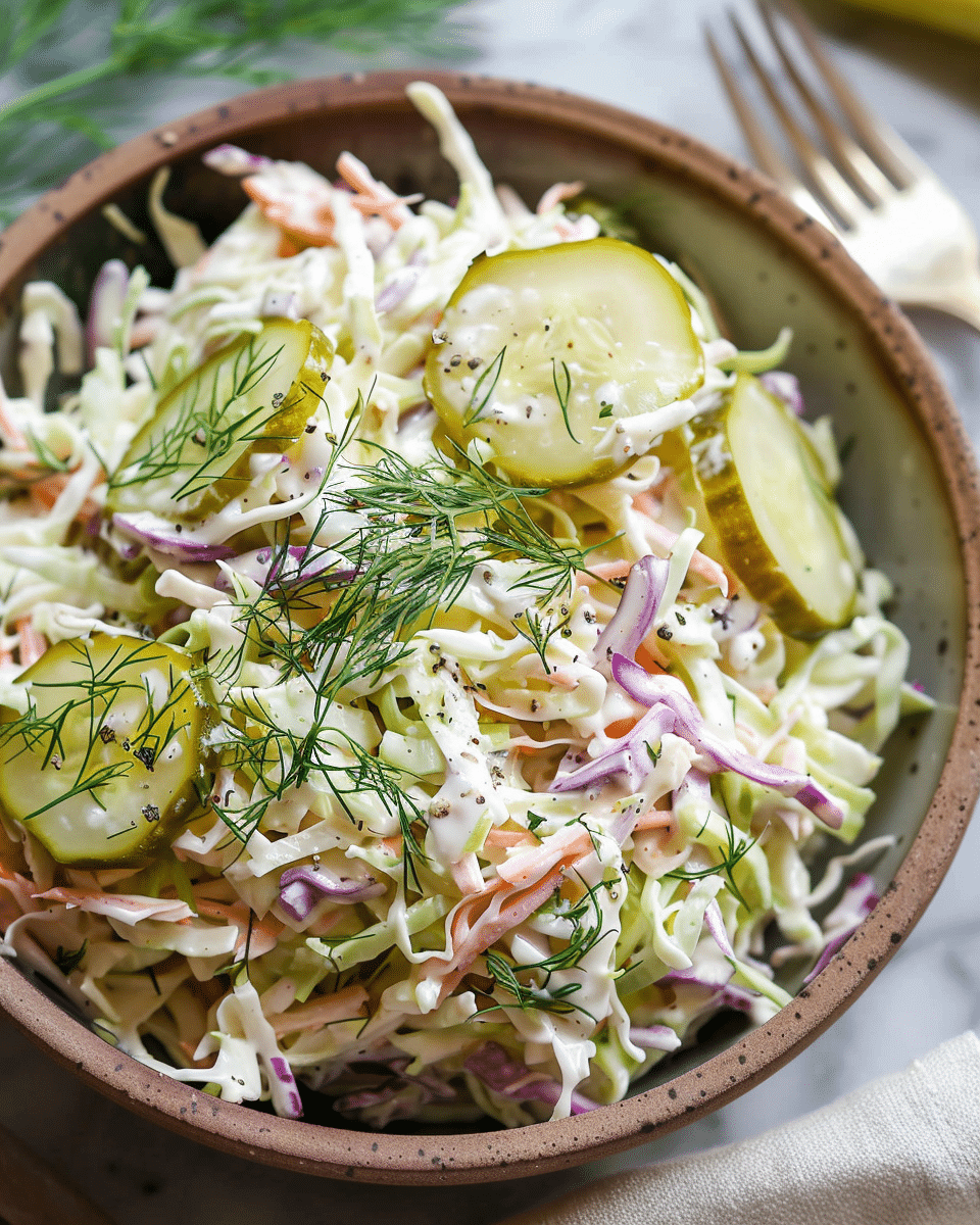 Dill Pickle Coleslaw
