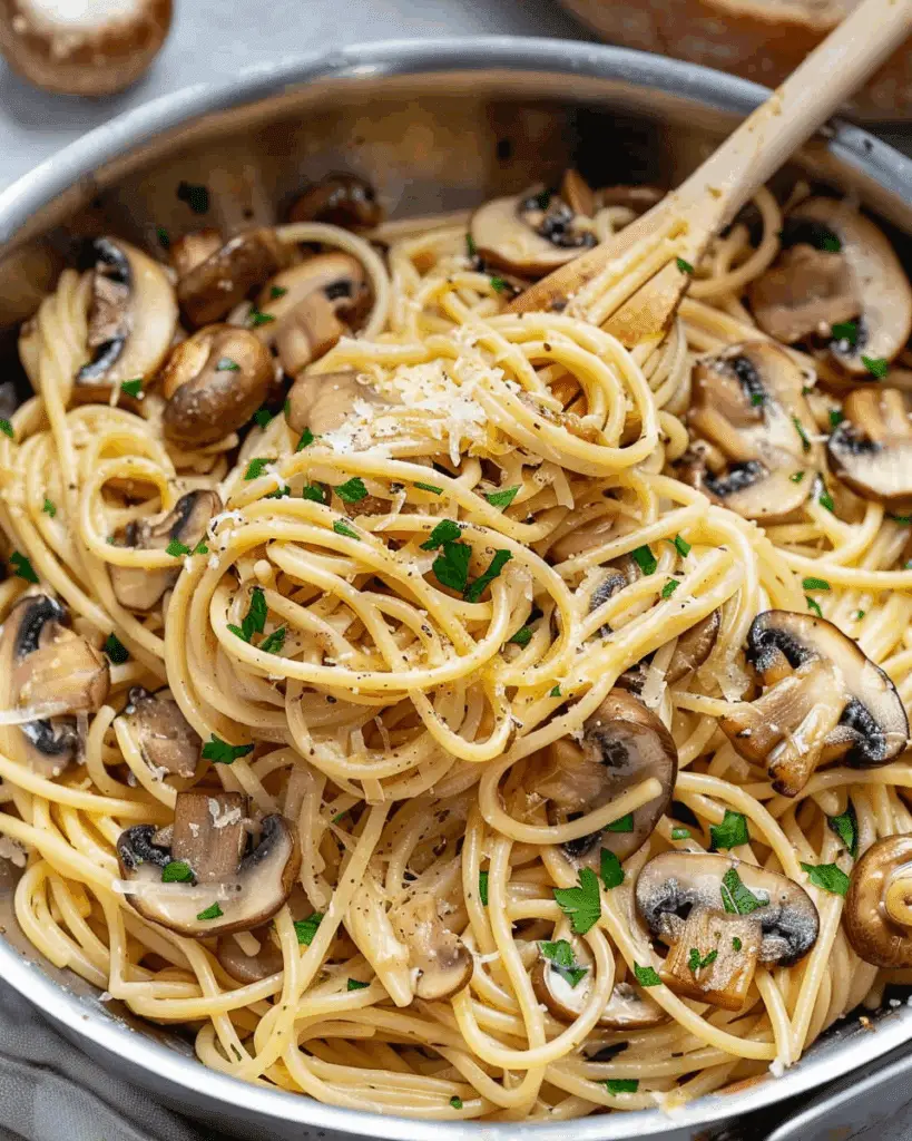 Easy Mushroom Garlic Spaghetti: An Incredible Ultimate Recipe