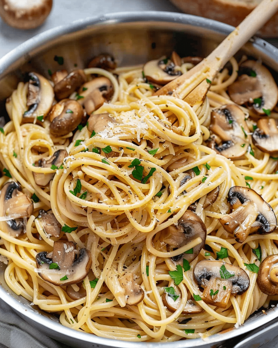 Easy Mushroom Garlic Spaghetti: An Incredible Ultimate Recipe