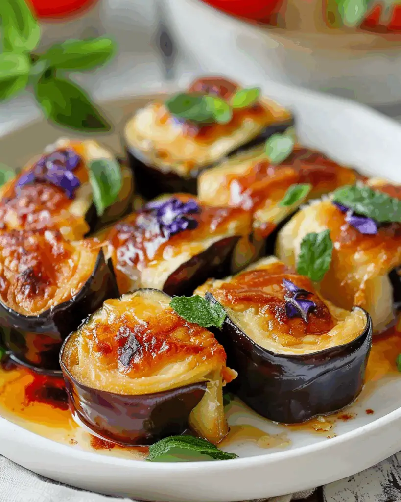 Eggplant Appetizers Roll-ups