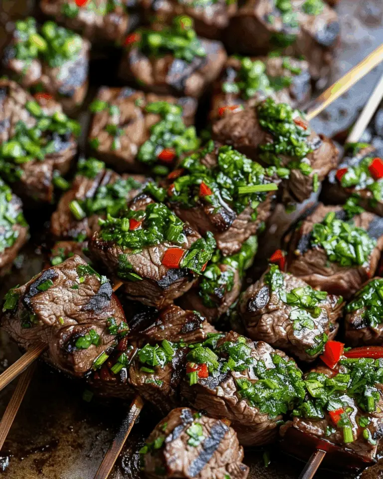 Flavorful Chimichurri Steak Skewers for Any Occasion