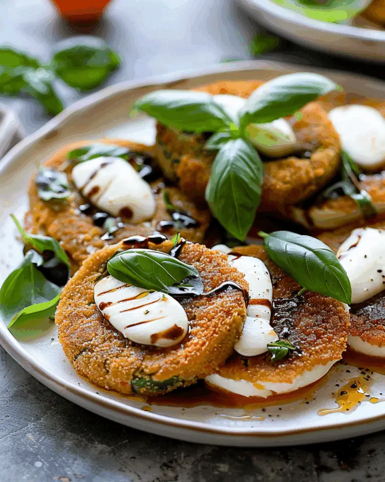 Fried Green Tomato Caprese