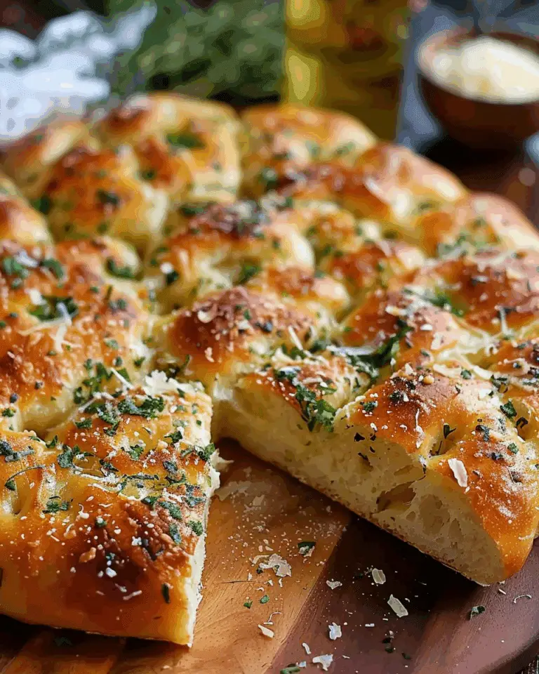 Garlic Parmesan Focaccia Bread