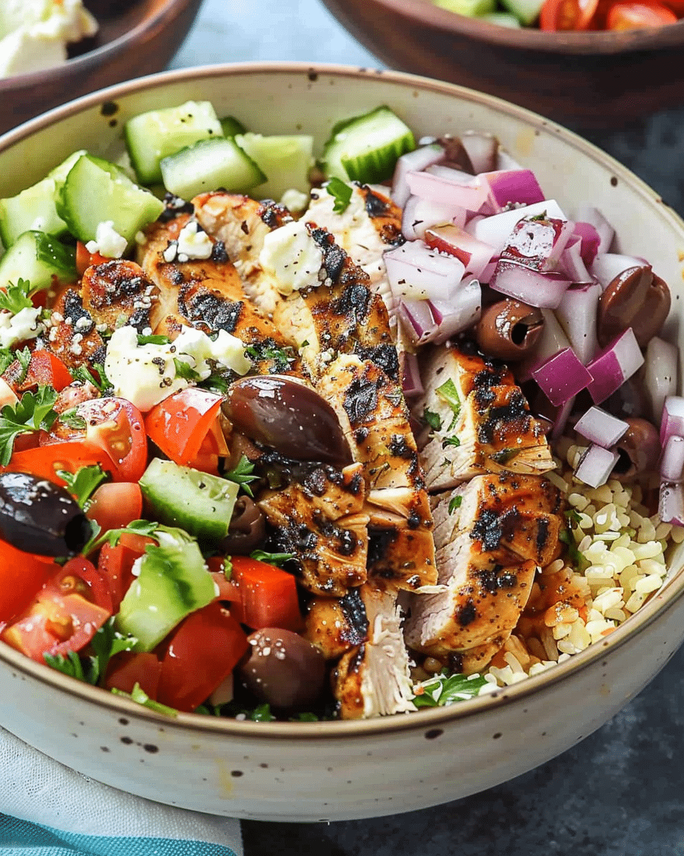 Greek Chicken Bowl: A Mediterranean-Inspired Delight