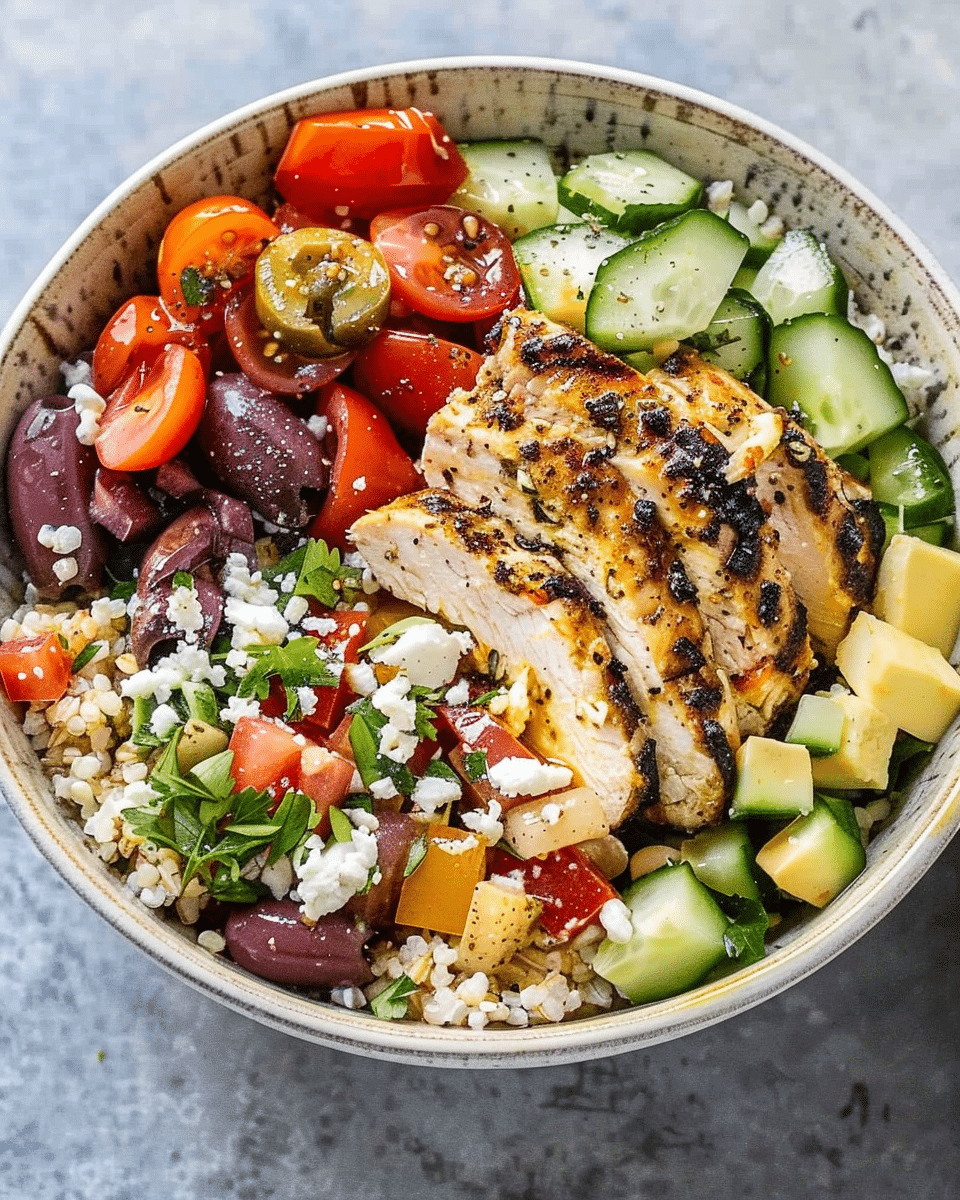 Greek Chicken Bowl: A Mediterranean-Inspired Delight