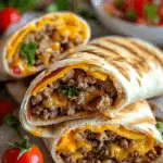 Backyard Burger Bliss: Grilled Cheeseburger Wraps Recipe