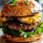 Hawaiian Teriyaki Pineapple Burgers
