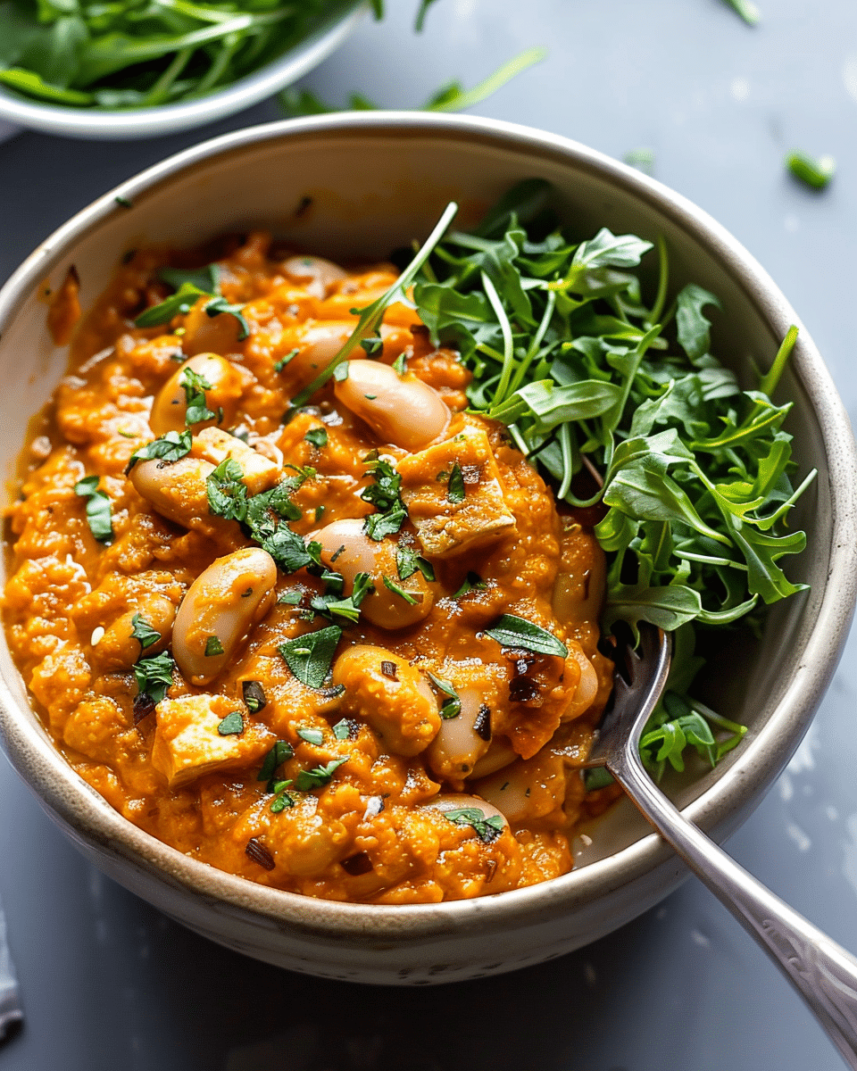 High-Protein Romesco Butter Beans