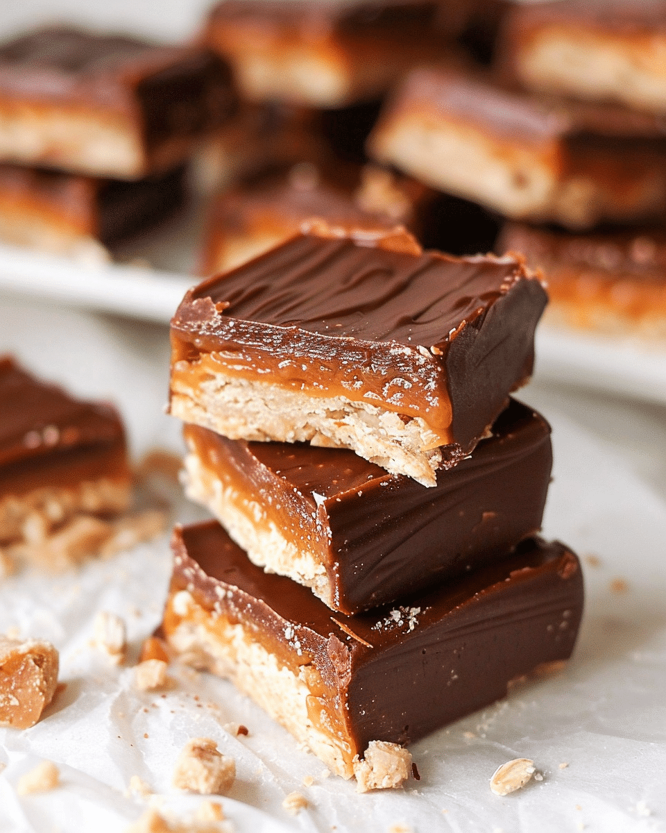 Homemade Healthy Twix Bars Recipe