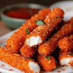Hot Cheeto Mozzarella Sticks