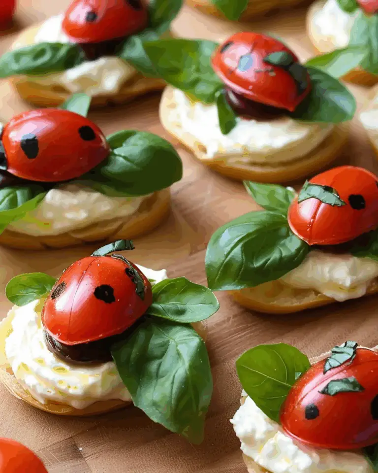 Ladybug Caprese Bites