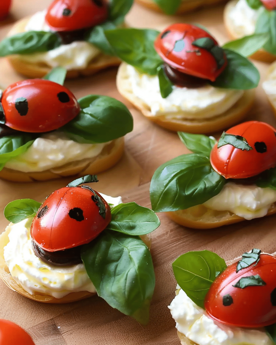 Ladybug Caprese Bites