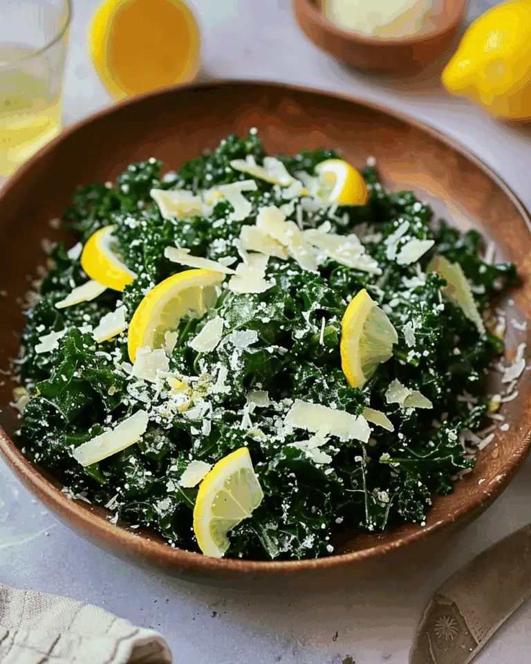 Lemony Parmesan Kale Salad: An Amazing Ultimate Recipe