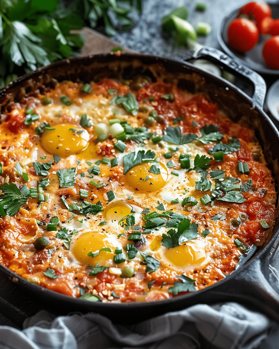 Menemen: Traditional Turkish Scrambled Eggs with Tomatoes and Peppers