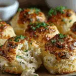 Mini Chicken Alfredo Biscuit Bombs